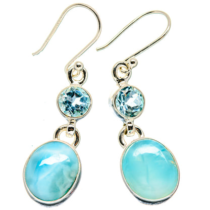 Larimar Earrings handcrafted by Ana Silver Co - EARR423629