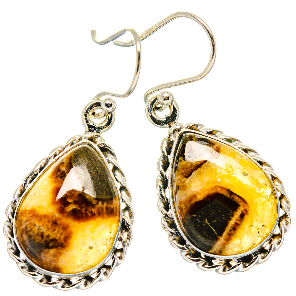 Septarian Nodule Earrings handcrafted by Ana Silver Co - EARR423639