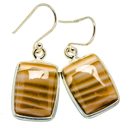 Striped Flint Earrings handcrafted by Ana Silver Co - EARR423659