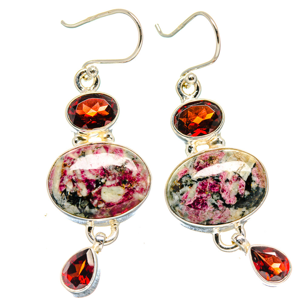 Russian Eudialyte Earrings handcrafted by Ana Silver Co - EARR423661