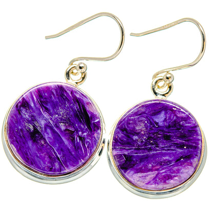 Charoite Earrings handcrafted by Ana Silver Co - EARR423673