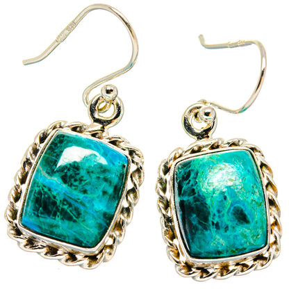 Chrysocolla Earrings handcrafted by Ana Silver Co - EARR423697