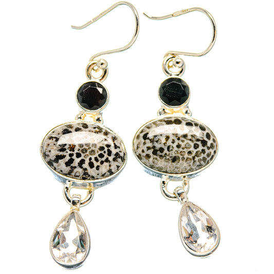 Stingray Coral Earrings handcrafted by Ana Silver Co - EARR423701