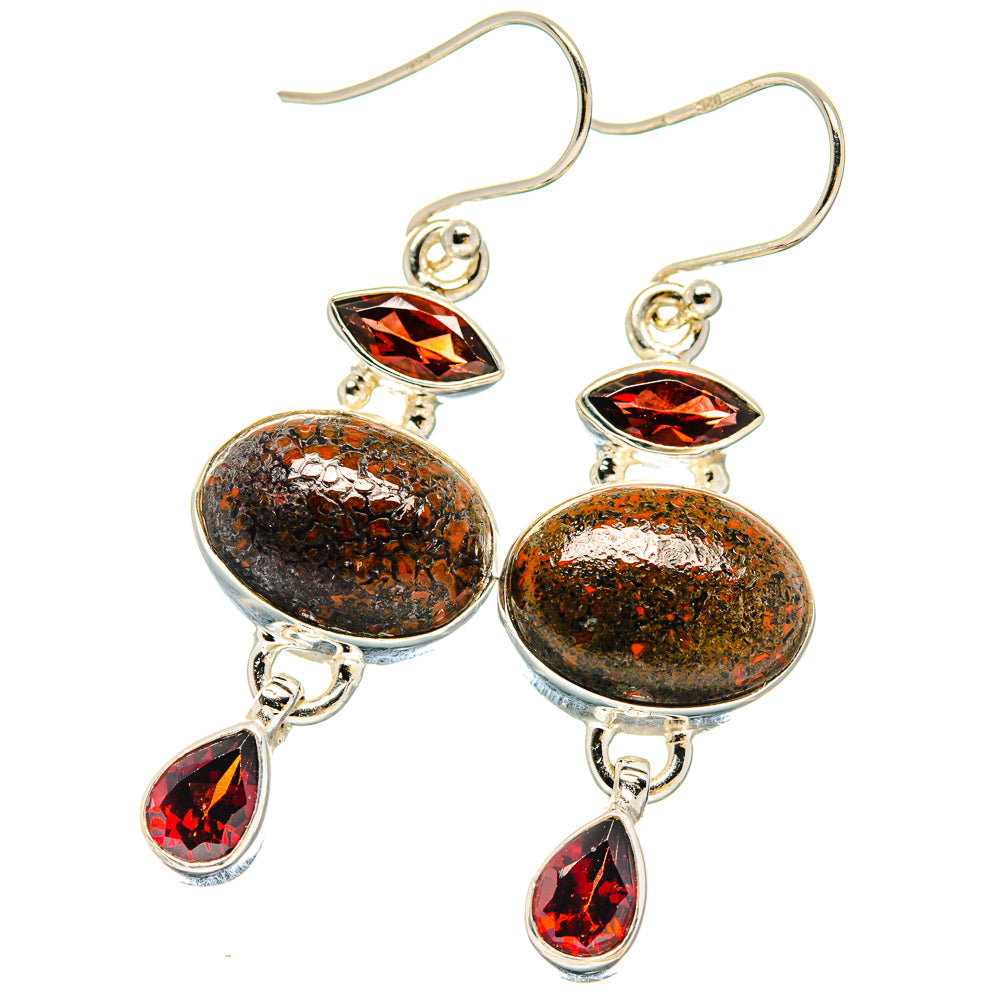 Dinosaur Bone Earrings handcrafted by Ana Silver Co - EARR423704