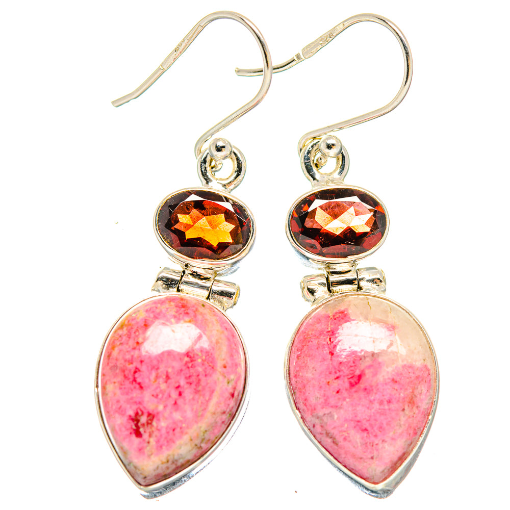 Rhodochrosite Earrings handcrafted by Ana Silver Co - EARR423710