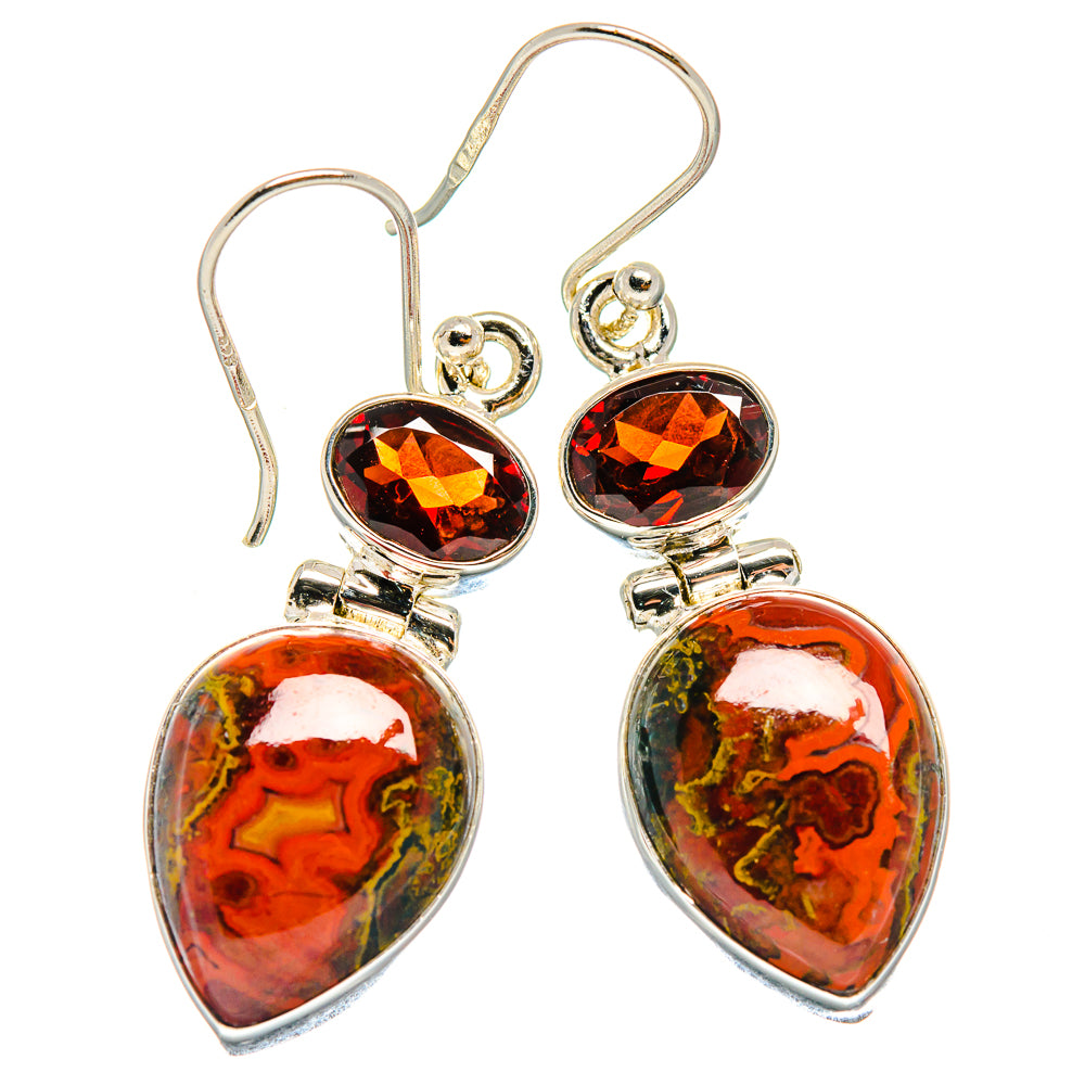 Moroccan Agate Earrings handcrafted by Ana Silver Co - EARR423718