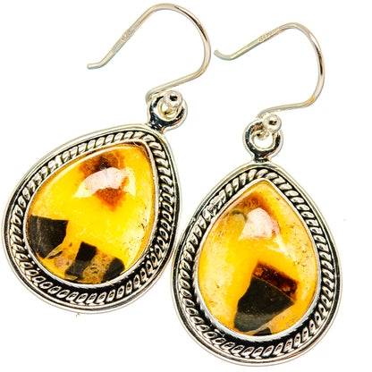 Septarian Nodule Earrings handcrafted by Ana Silver Co - EARR423728