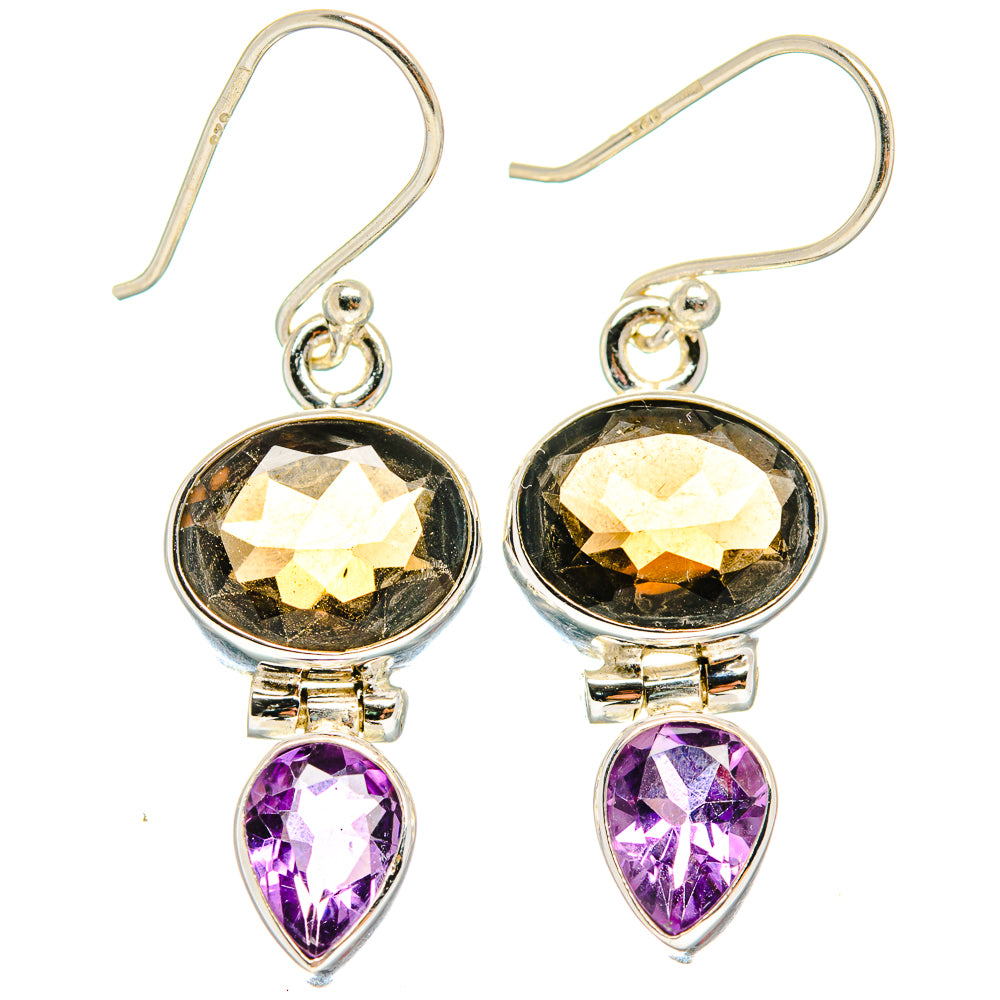 Smoky Quartz Earrings handcrafted by Ana Silver Co - EARR423735