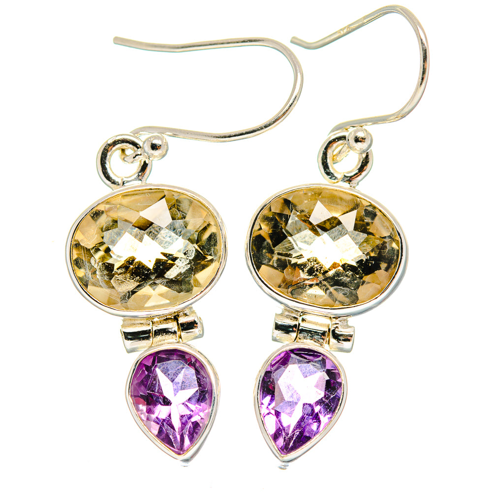 Citrine Earrings handcrafted by Ana Silver Co - EARR423739