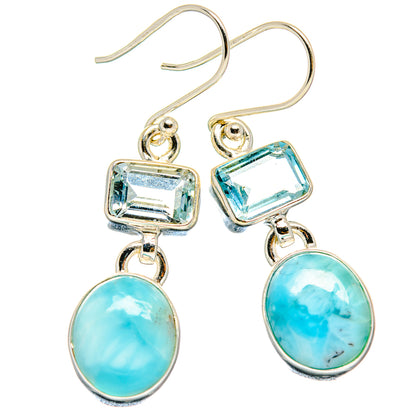 Larimar Earrings handcrafted by Ana Silver Co - EARR423754