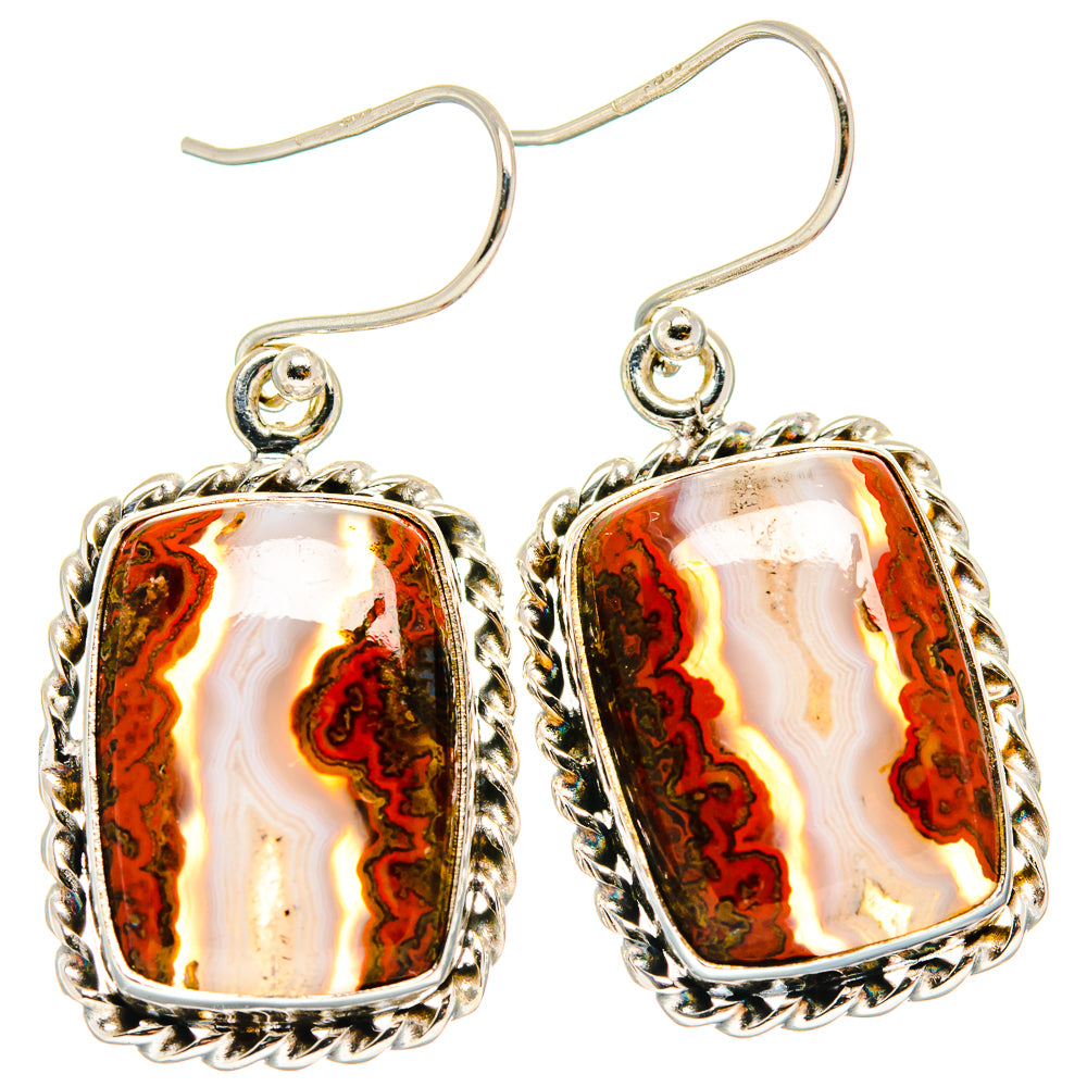 Moroccan Agate Earrings handcrafted by Ana Silver Co - EARR423761
