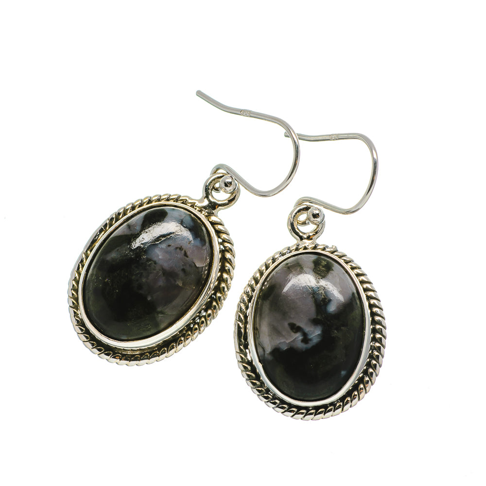 Gabbro Stone Earrings handcrafted by Ana Silver Co - EARR392443