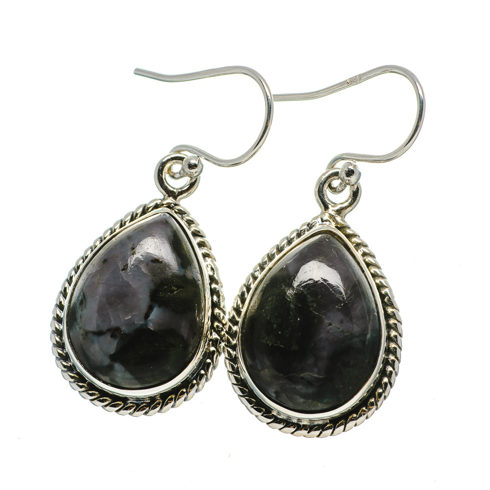 Gabbro Stone Earrings handcrafted by Ana Silver Co - EARR392450