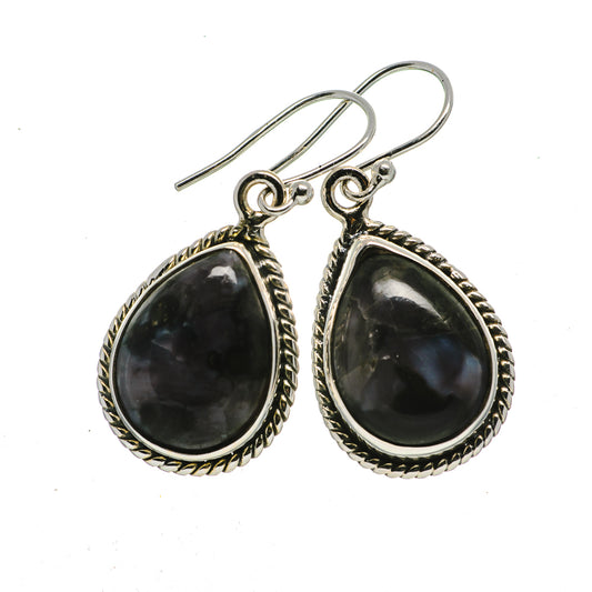 Gabbro Stone Earrings handcrafted by Ana Silver Co - EARR392559