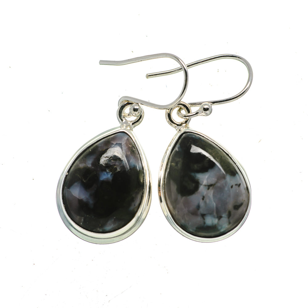 Gabbro Stone Earrings handcrafted by Ana Silver Co - EARR392591
