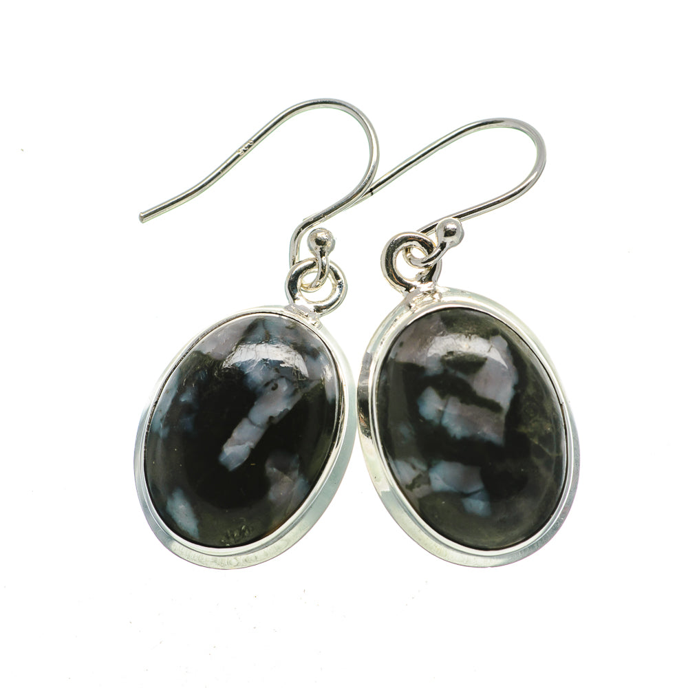 Gabbro Stone Earrings handcrafted by Ana Silver Co - EARR392621