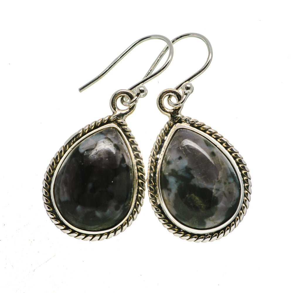 Gabbro Stone Earrings handcrafted by Ana Silver Co - EARR392627