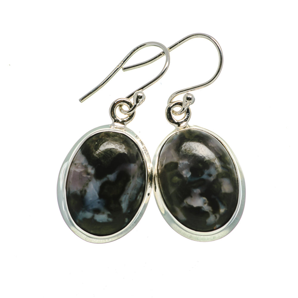 Gabbro Stone Earrings handcrafted by Ana Silver Co - EARR392654