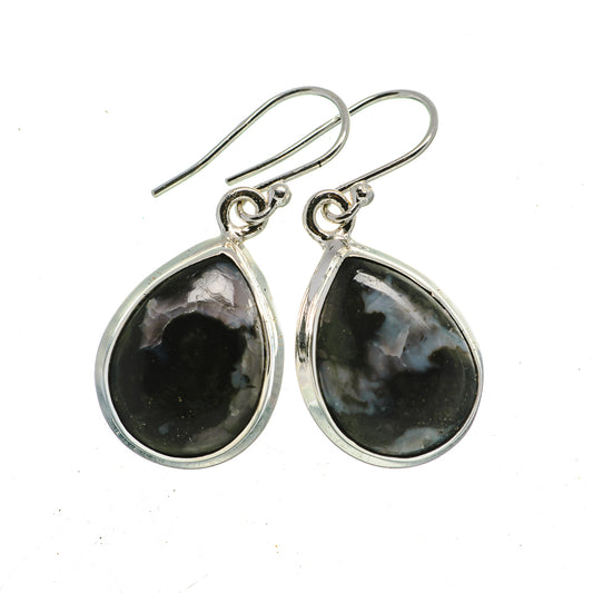 Gabbro Stone Earrings handcrafted by Ana Silver Co - EARR392705