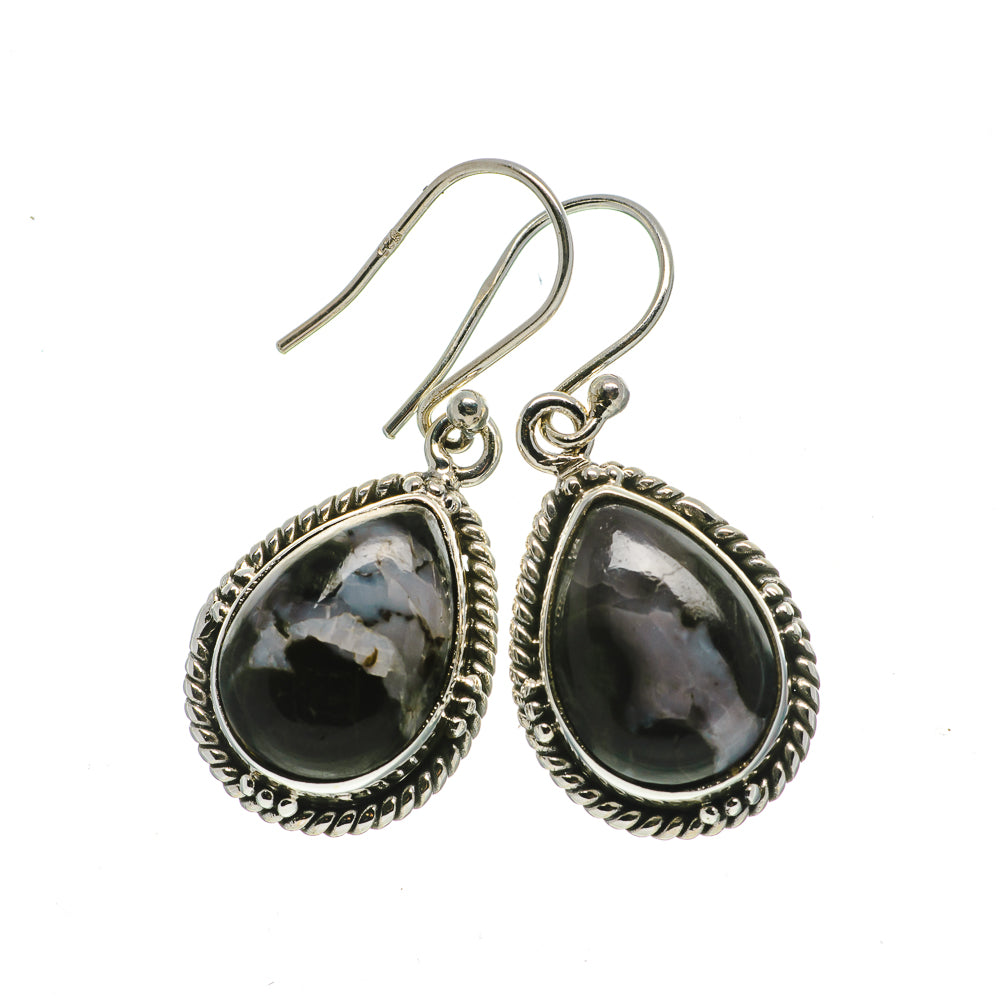 Gabbro Stone Earrings handcrafted by Ana Silver Co - EARR393424