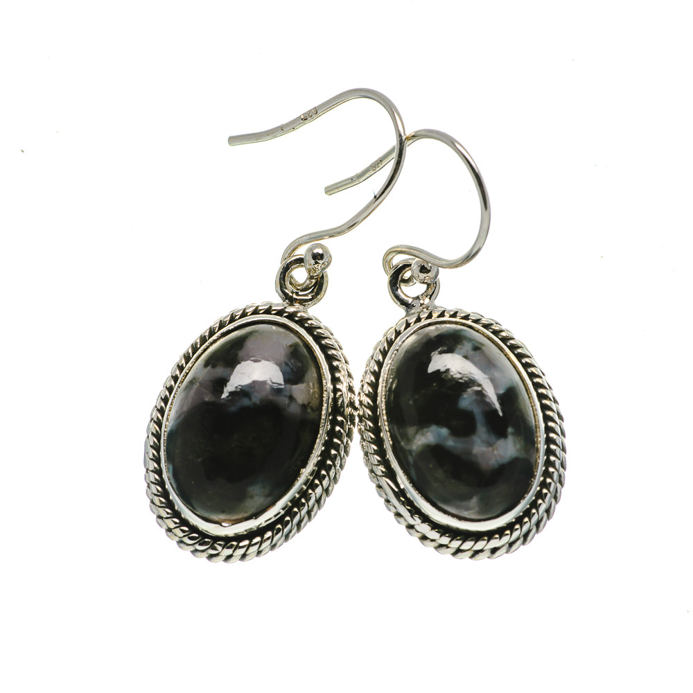 Gabbro Stone Earrings handcrafted by Ana Silver Co - EARR393578