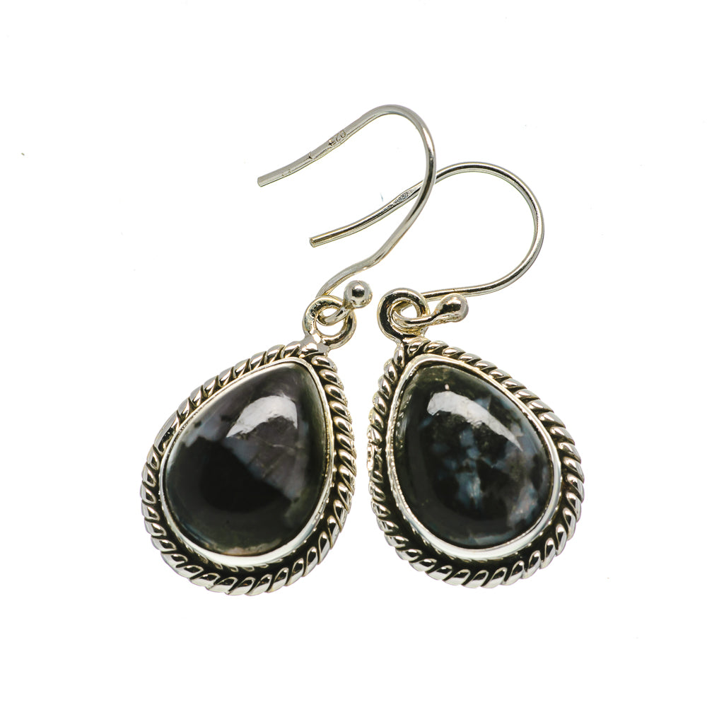 Gabbro Stone Earrings handcrafted by Ana Silver Co - EARR393638