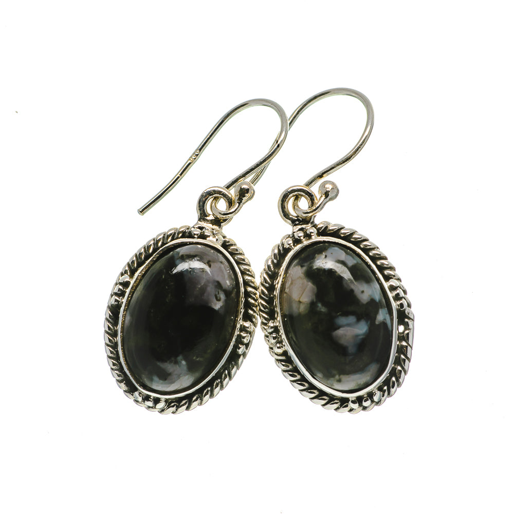 Gabbro Stone Earrings handcrafted by Ana Silver Co - EARR393705