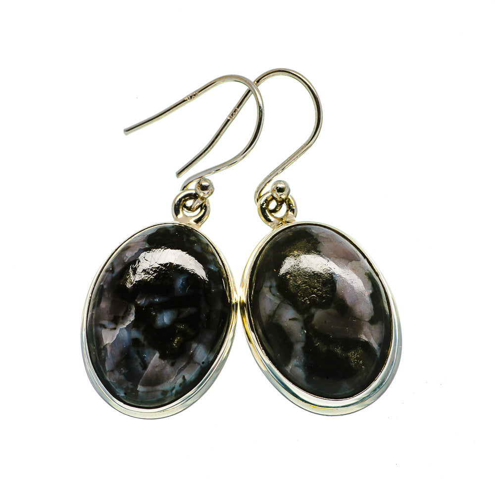 Gabbro Stone Earrings handcrafted by Ana Silver Co - EARR397158