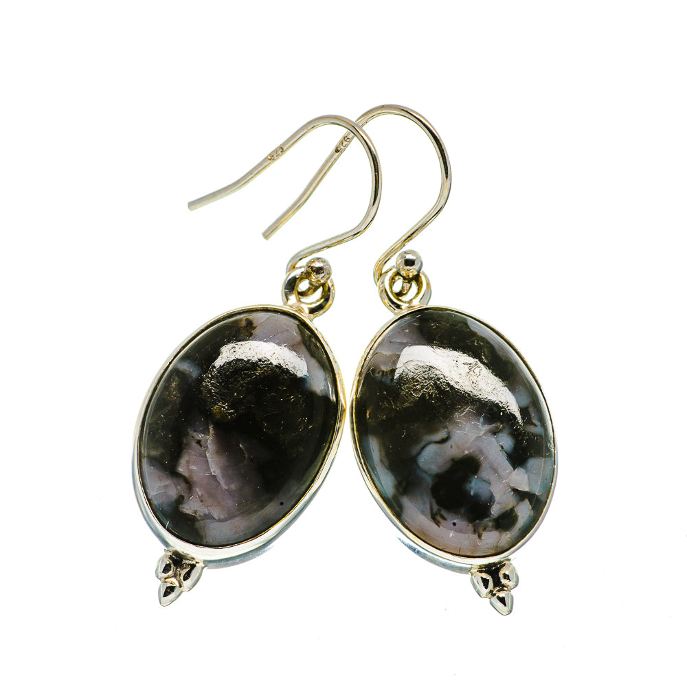 Gabbro Stone Earrings handcrafted by Ana Silver Co - EARR397315