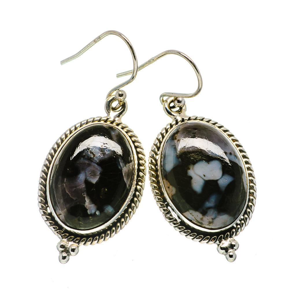 Gabbro Stone Earrings handcrafted by Ana Silver Co - EARR399209