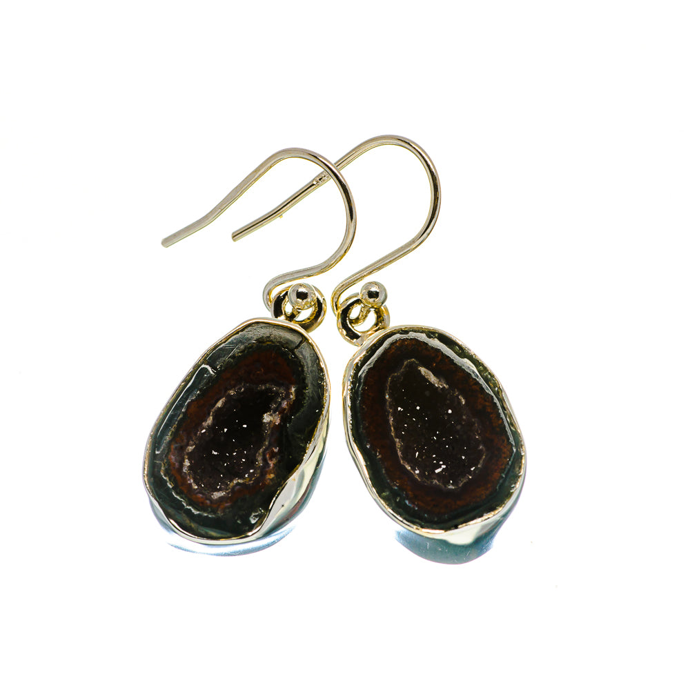 Coconut Geode Druzy Earrings handcrafted by Ana Silver Co - EARR401228