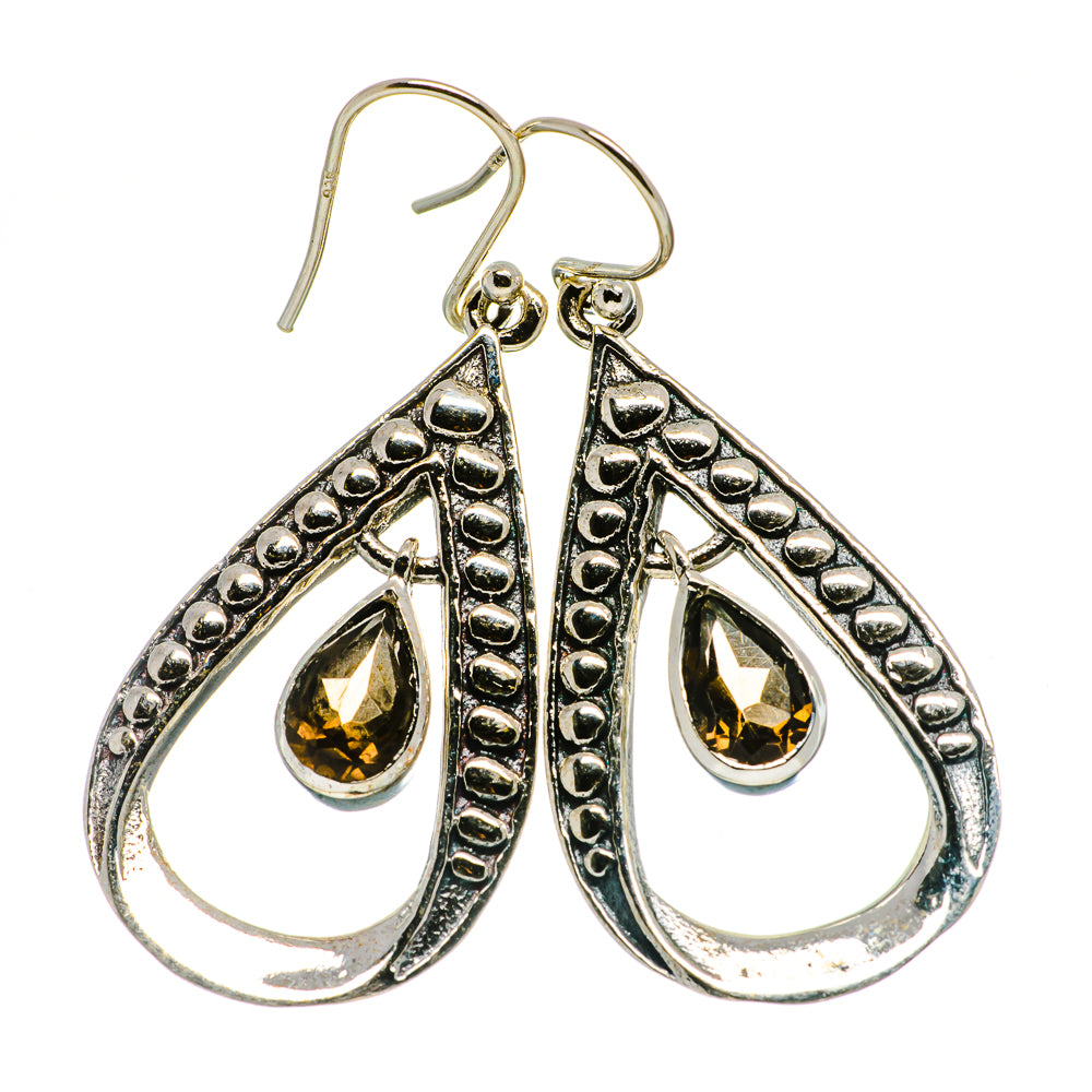 Smoky Quartz Earrings handcrafted by Ana Silver Co - EARR401261