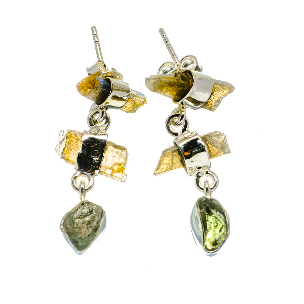 Green Tourmaline Earrings handcrafted by Ana Silver Co - EARR402678