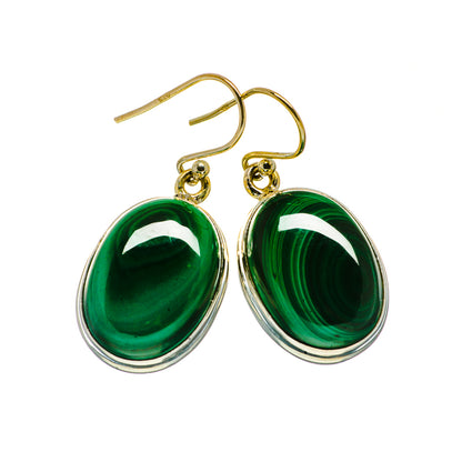 Malachite Earrings handcrafted by Ana Silver Co - EARR404114