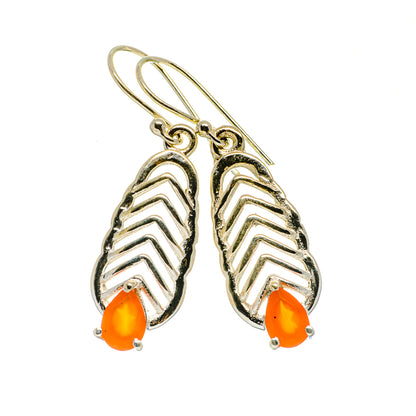 Carnelian Earrings handcrafted by Ana Silver Co - EARR404231