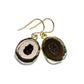 Coconut Geode Druzy Earrings handcrafted by Ana Silver Co - EARR404760
