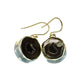 Coconut Geode Druzy Earrings handcrafted by Ana Silver Co - EARR404908