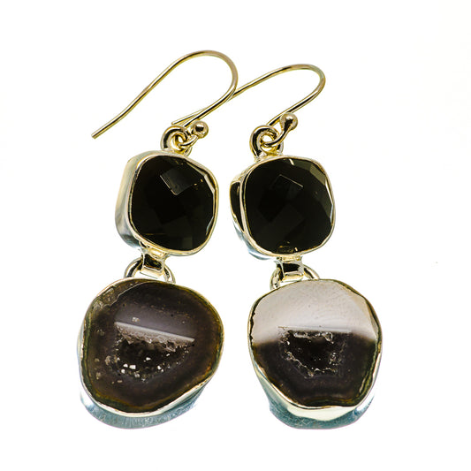 Coconut Geode Druzy Earrings handcrafted by Ana Silver Co - EARR405303