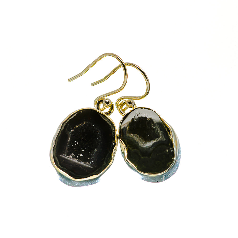 Coconut Geode Druzy Earrings handcrafted by Ana Silver Co - EARR405344