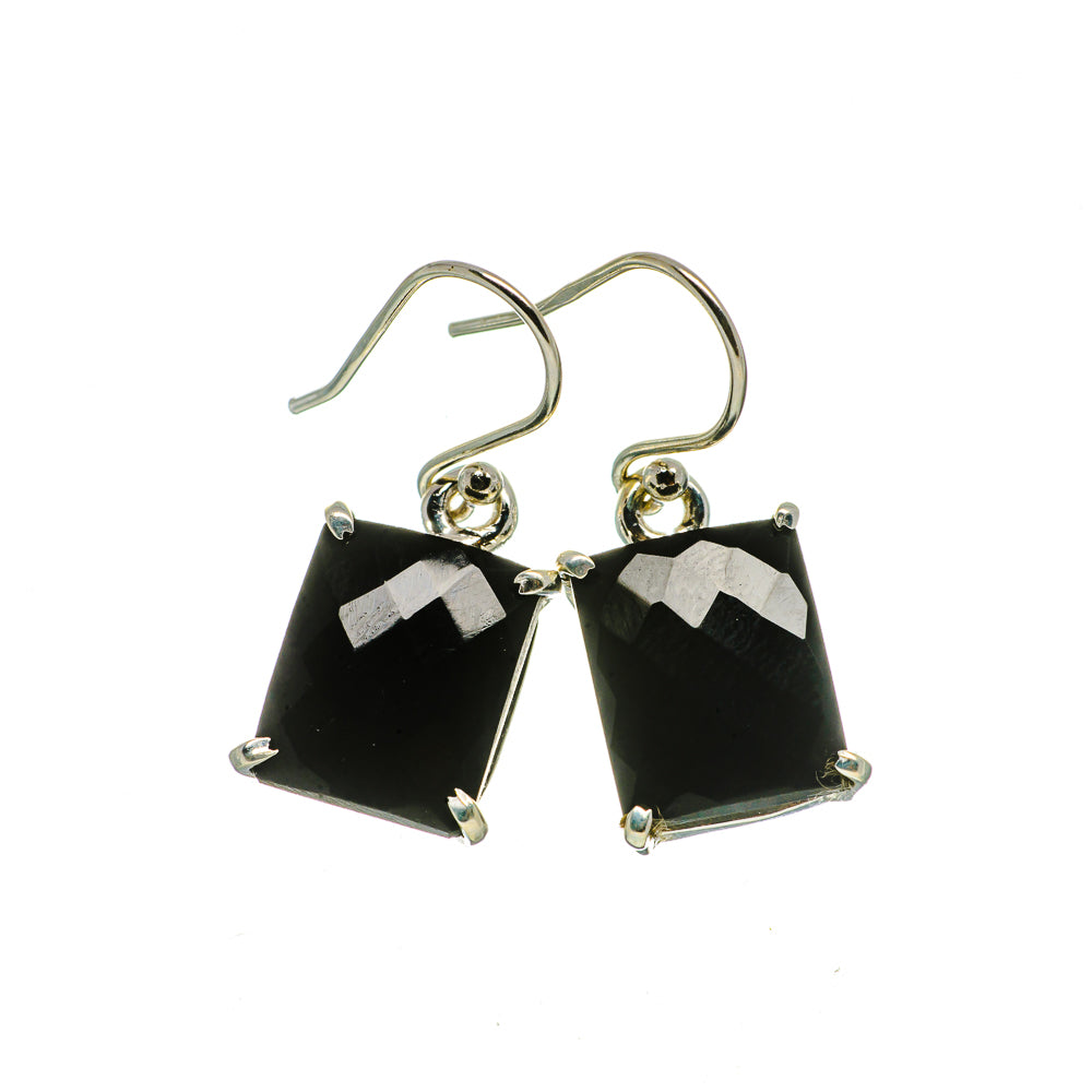 Black Onyx Earrings handcrafted by Ana Silver Co - EARR405787