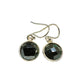 Black Onyx Earrings handcrafted by Ana Silver Co - EARR405835