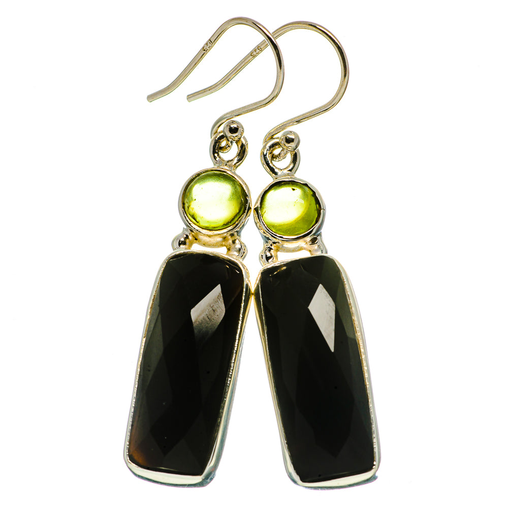 Black Onyx Earrings handcrafted by Ana Silver Co - EARR405963