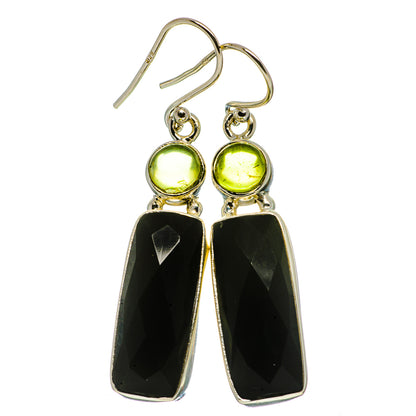 Black Onyx Earrings handcrafted by Ana Silver Co - EARR406070