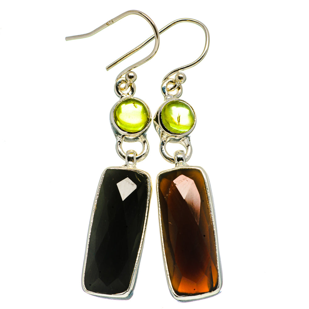 Black Onyx Earrings handcrafted by Ana Silver Co - EARR406102