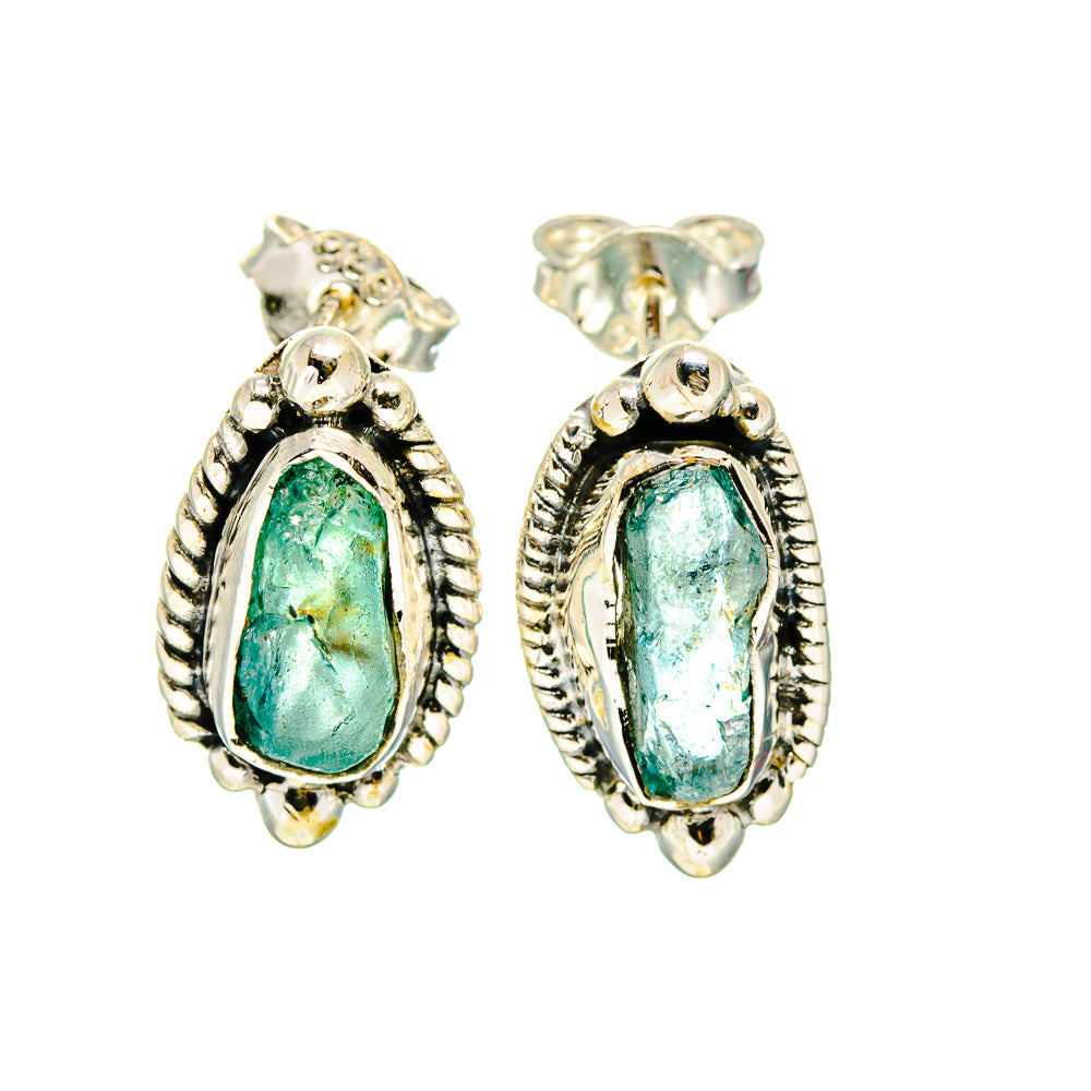 Blue Fluorite Earrings handcrafted by Ana Silver Co - EARR407203