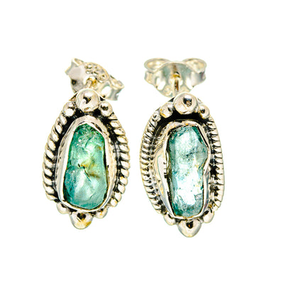 Blue Fluorite Earrings handcrafted by Ana Silver Co - EARR407203