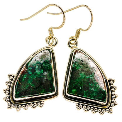 Chrysocolla Earrings handcrafted by Ana Silver Co - EARR407546