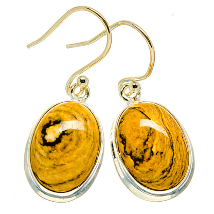 Picture Jasper Earrings handcrafted by Ana Silver Co - EARR407881