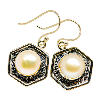 Cultured Pearl Earrings handcrafted by Ana Silver Co - EARR408586