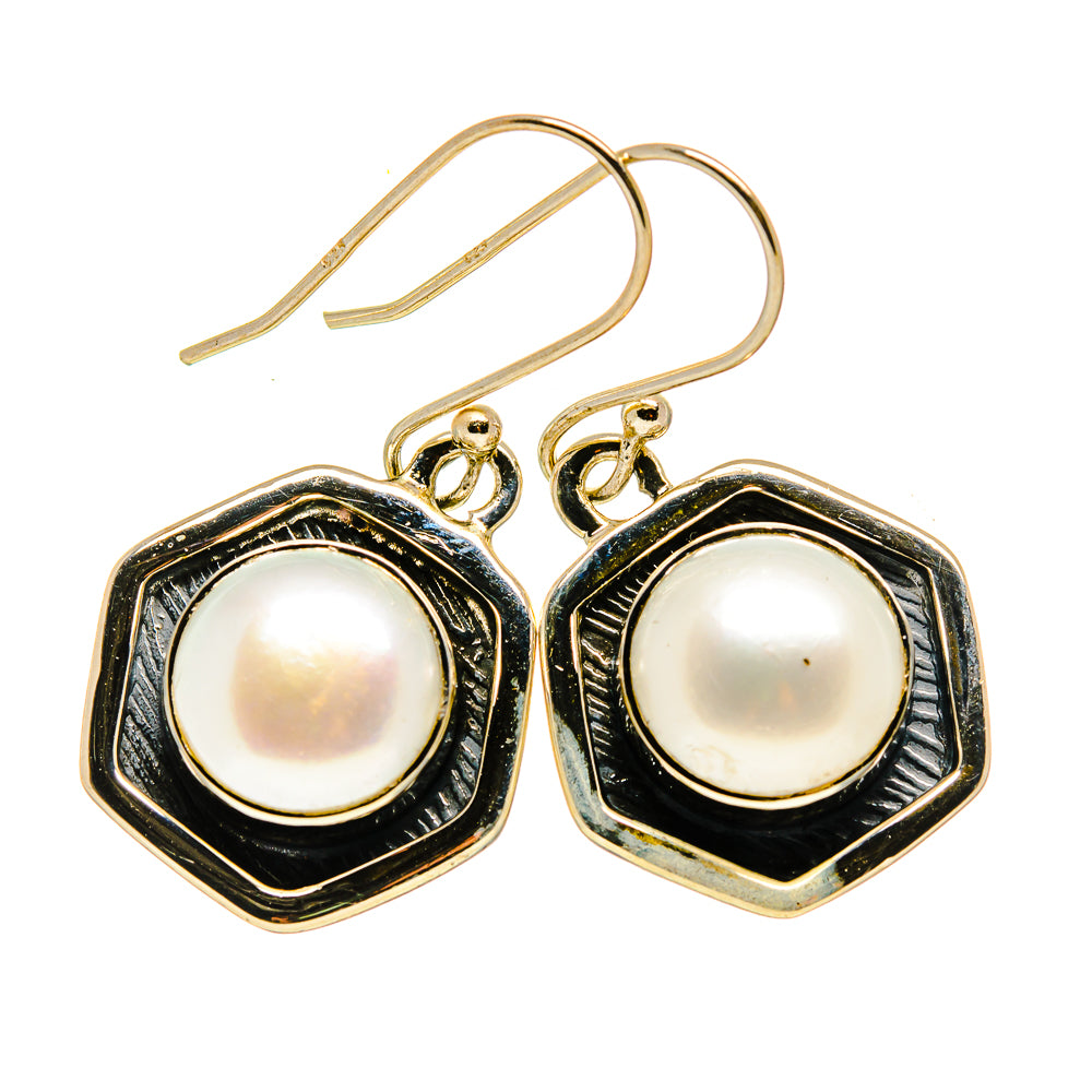Cultured Pearl Earrings handcrafted by Ana Silver Co - EARR409168